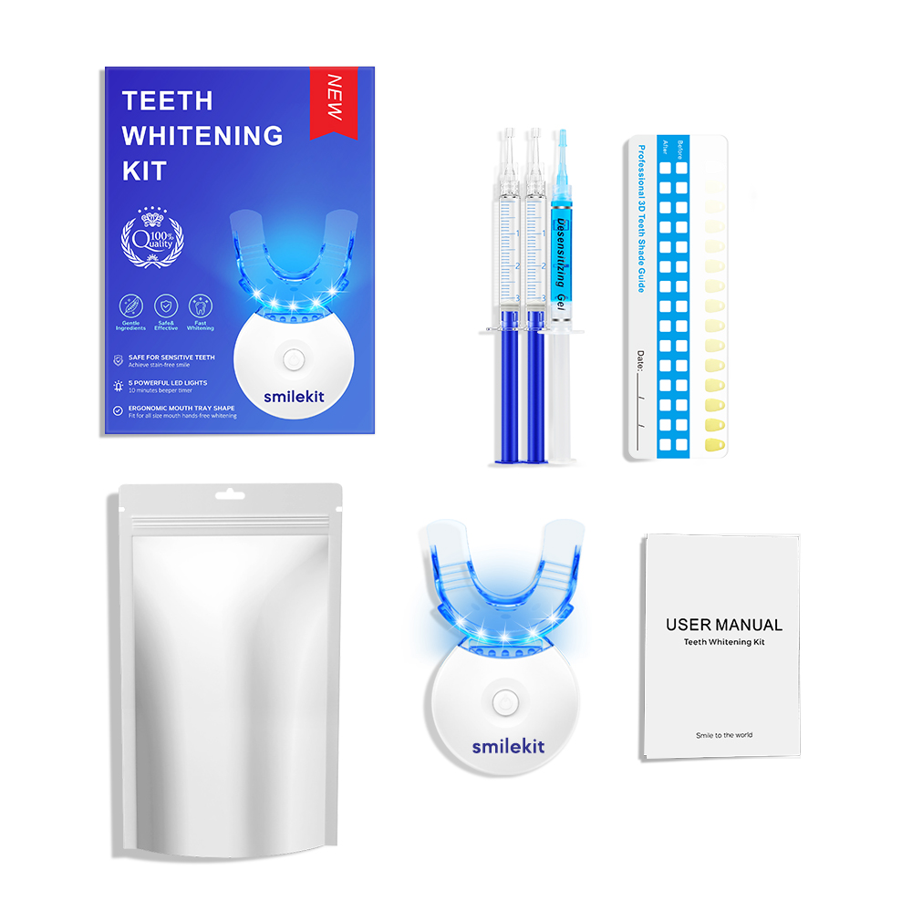 Teeth Whitening Led Kit - 歯のホワイトニングキット - 35% カルバミド過酸化物を含む 5X LED