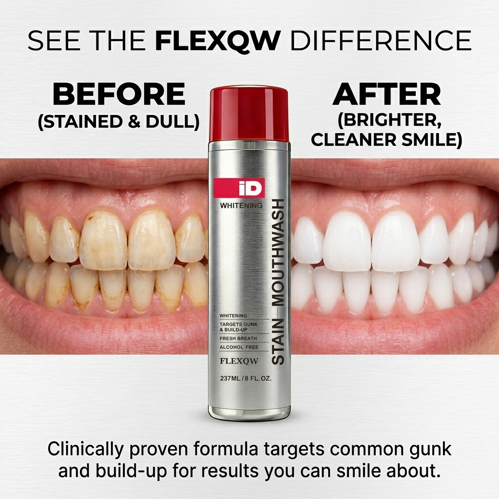 Teeth Whitening Hismile - ヒスマイルIDホワイトニングステインマウスウォッシュ237ml 長時間フレッシュブレス 歯の汚れや歯垢を除去し、歯を白くする オーラルケア
