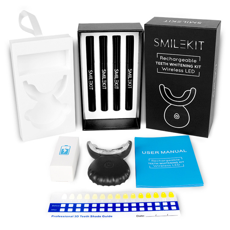 Teeth Whitening Led Kit - 電気歯のホワイトニングキット,歯のホワイトニング用の歯のホワイトニングジェル,口腔ケア