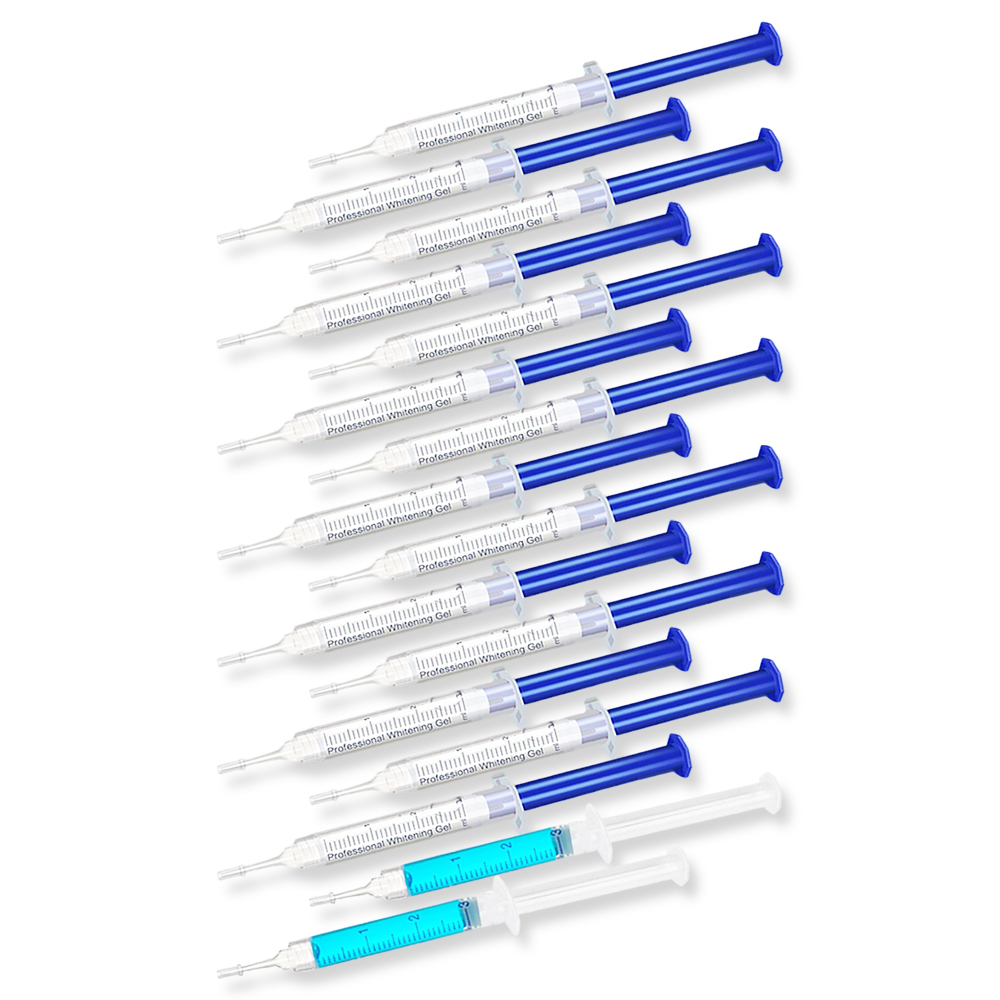 Teeth Whitening Led Kit - 歯のホワイトニングジェル ミントフレーバー 穏やかなホワイトニングジェル 自宅で簡単に使用できる トラベルサイズの汚れ除去漂白キット