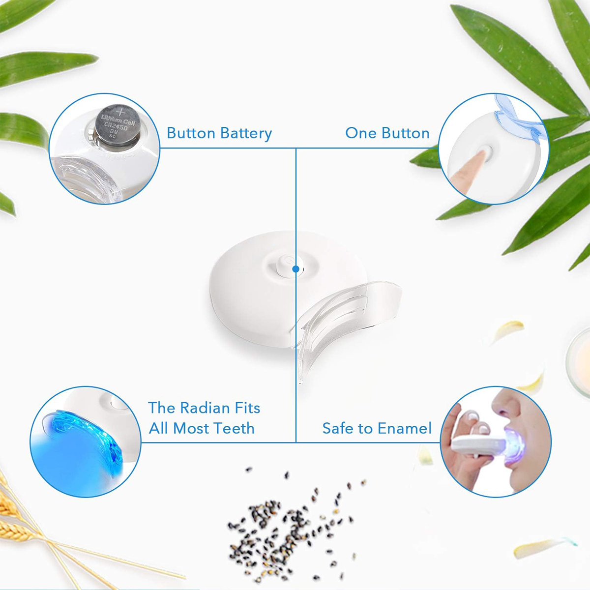 歯のホワイトニングキット - 35% カルバミド過酸化物を含 - Teeth Whitening Led Kit のレビューと価格