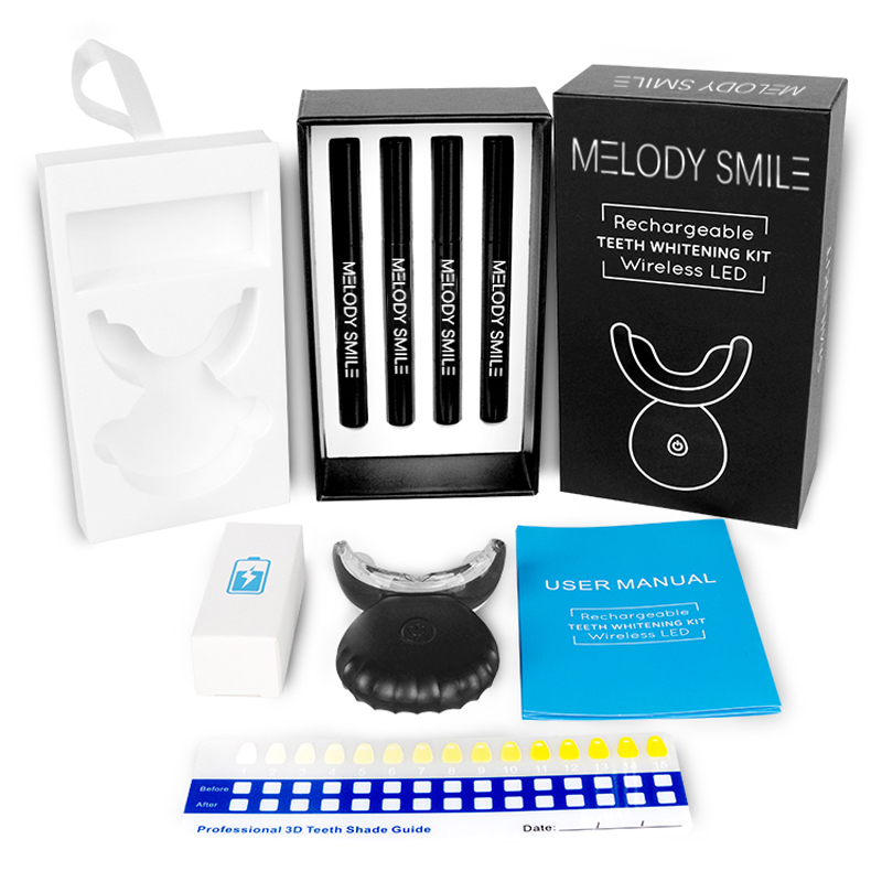 ブルーライト歯のホワイトニングLEDキット ワイヤレス 家庭 - Teeth Whitening Led Kit のレビューと価格