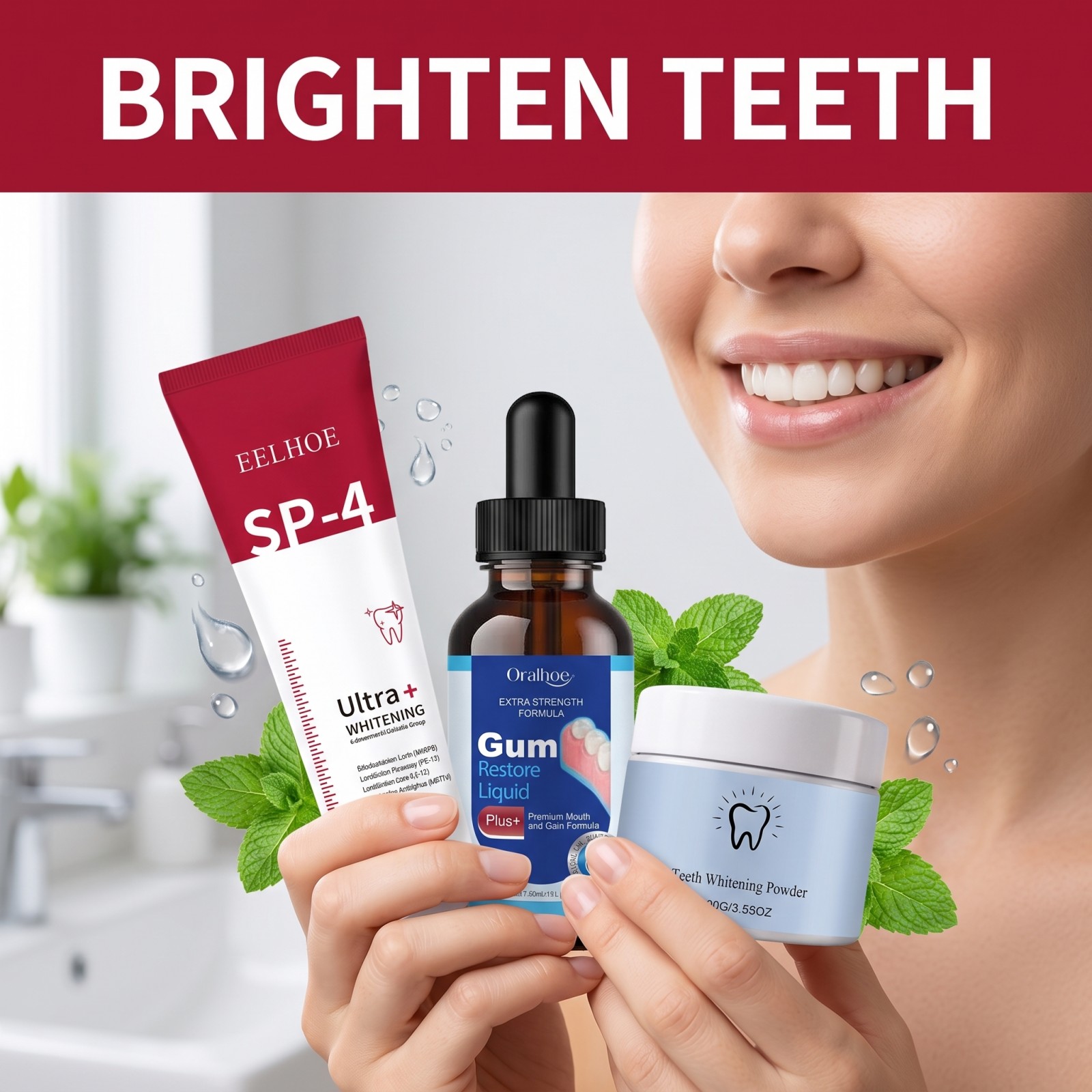 オーラルケアコンボセット ホワイトニング歯磨き粉 マウスウォ - Teeth Whitening Gels のレビューと価格