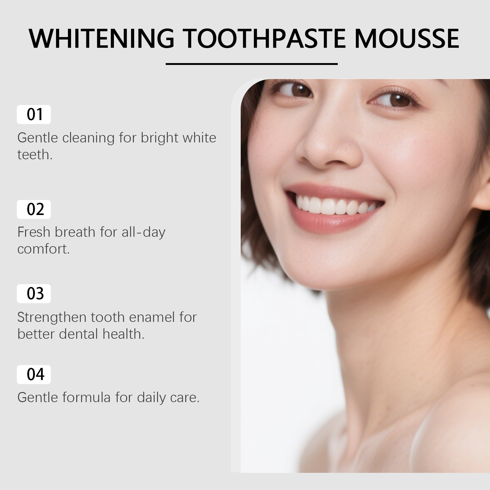 ハイドロキシアパタイト配合のホワイトニング歯磨き粉、息の臭い - Teeth Whitening Mousse のレビューと価格