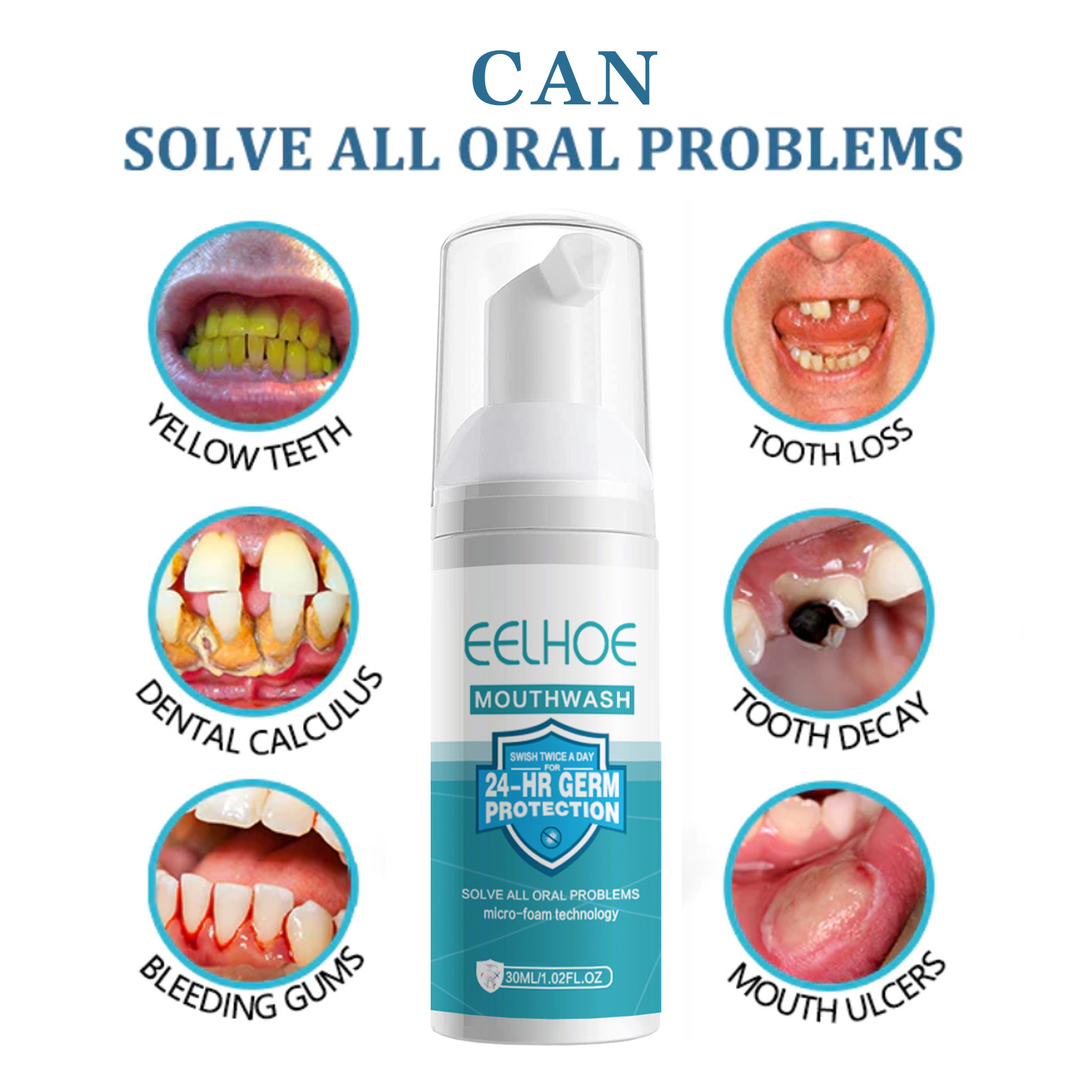 EELHOE 歯のホワイトニングクリーニングムース歯の汚れを - Teeth Whitening Mousse のレビューと価格