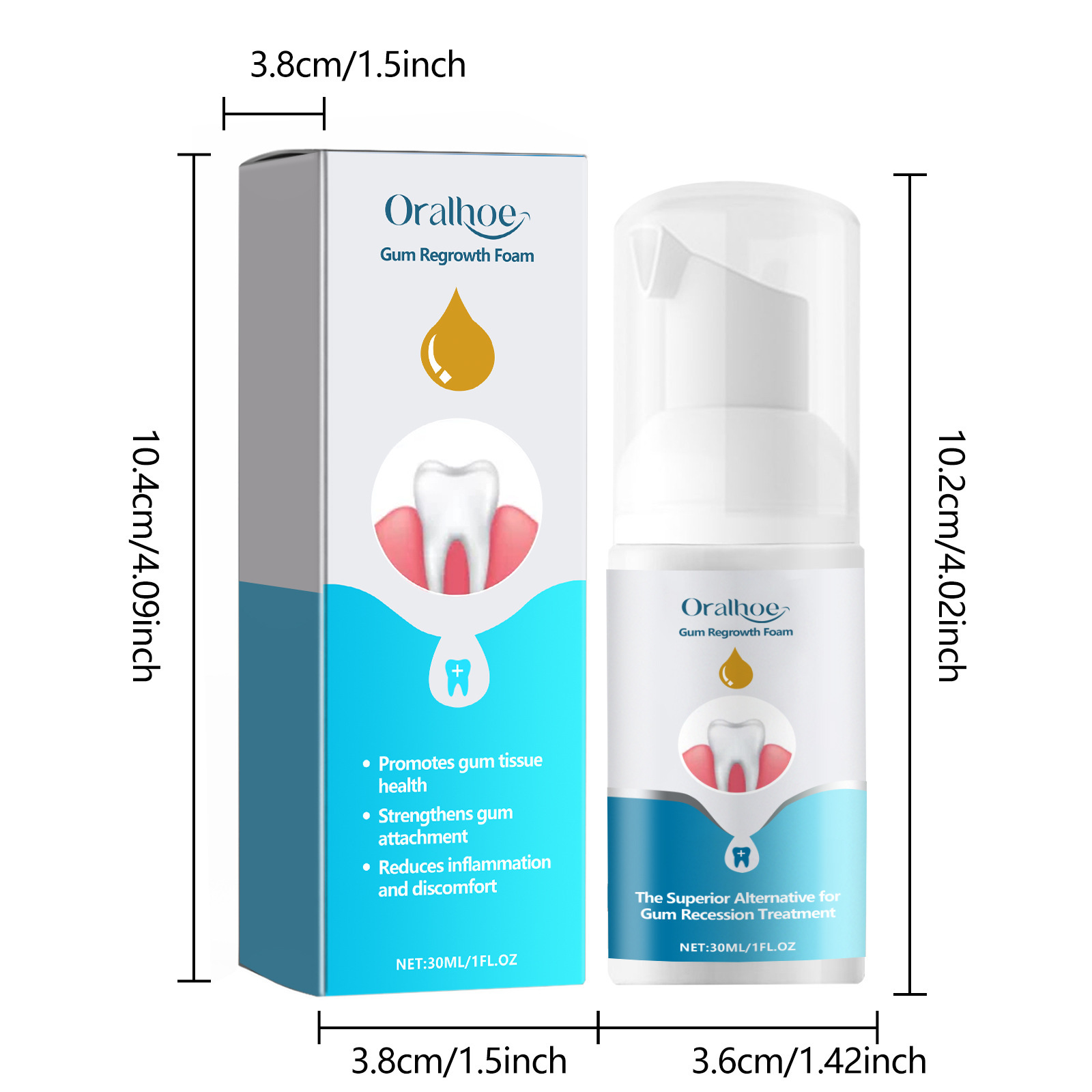 ガムリペアフォームムース歯磨き粉 ジェントルクリーン ブリー - Teeth Whitening Mousse のレビューと価格