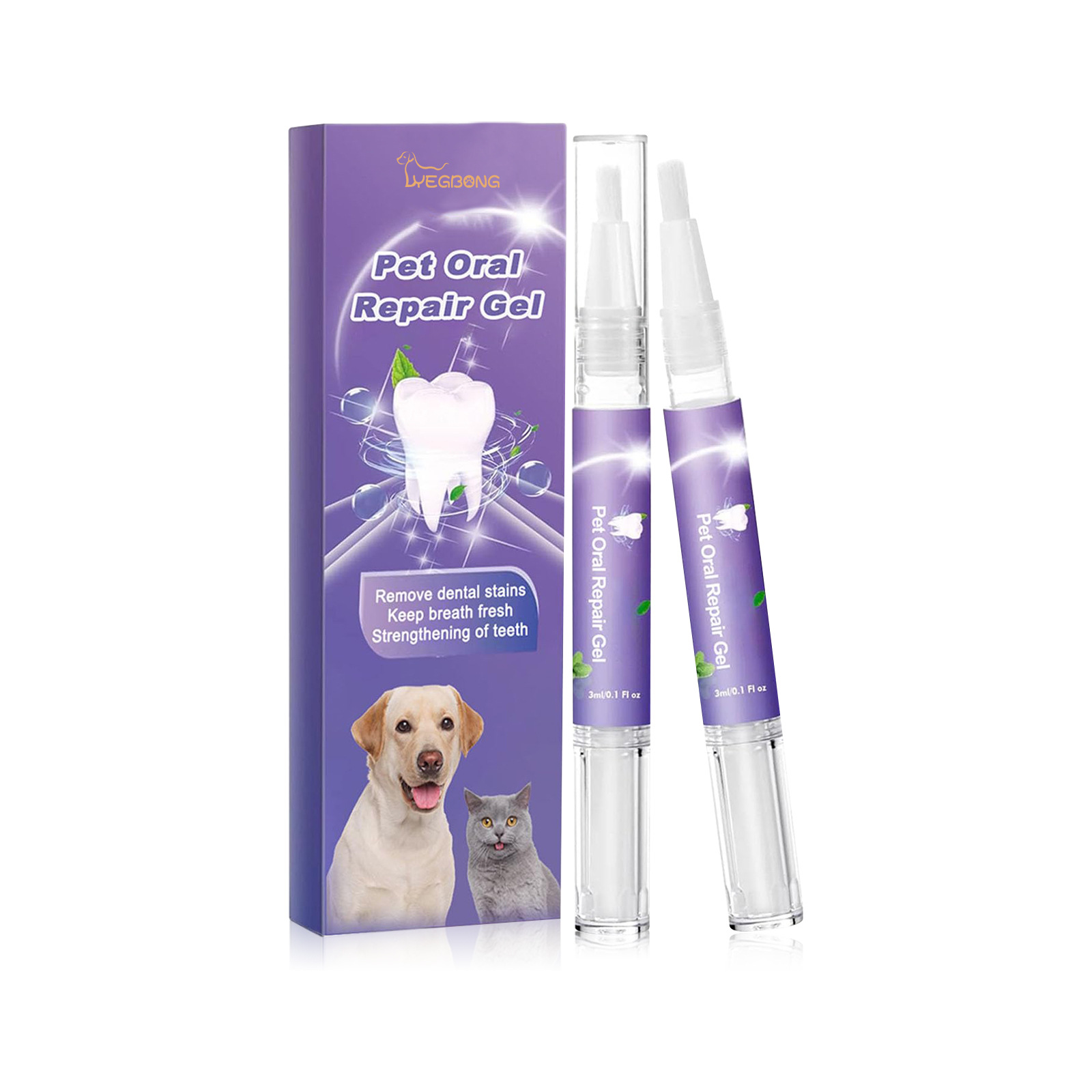 ペット口腔修復ジェル子犬歯石除去消臭剤白くする猫犬歯ステイン - Teeth Whitening Gels のレビューと価格