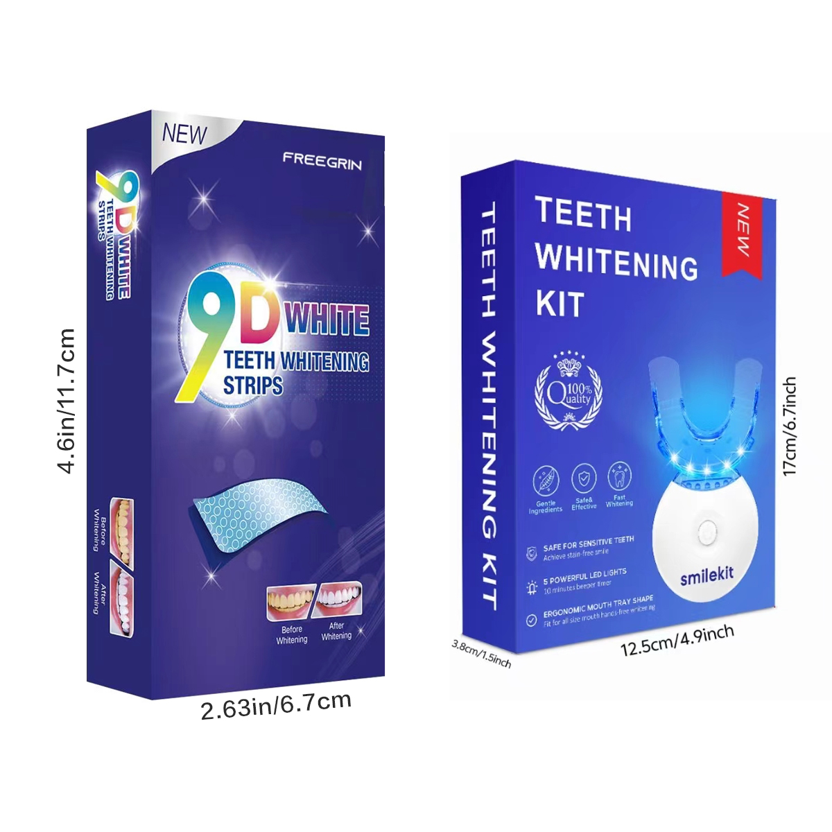 歯のホワイトニングキット - 5X LEDライト歯のホワイト - Teeth Whitening Led Kit のレビューと価格