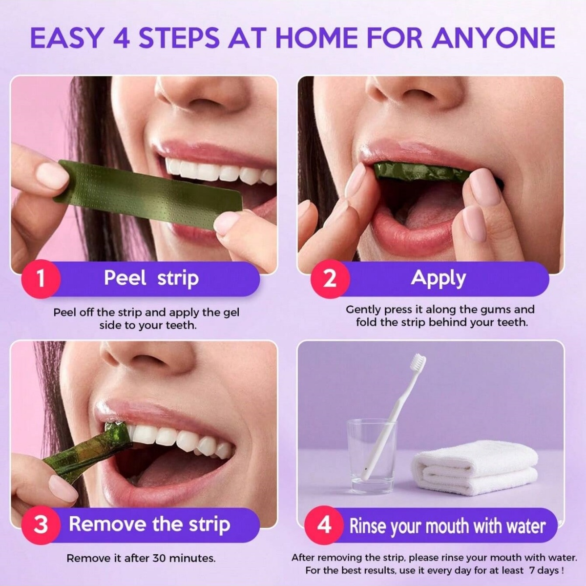 デラックスホワイトニング歯ステッカー 7/14/21 ペアジ - Teeth Whitening Gels のレビューと価格