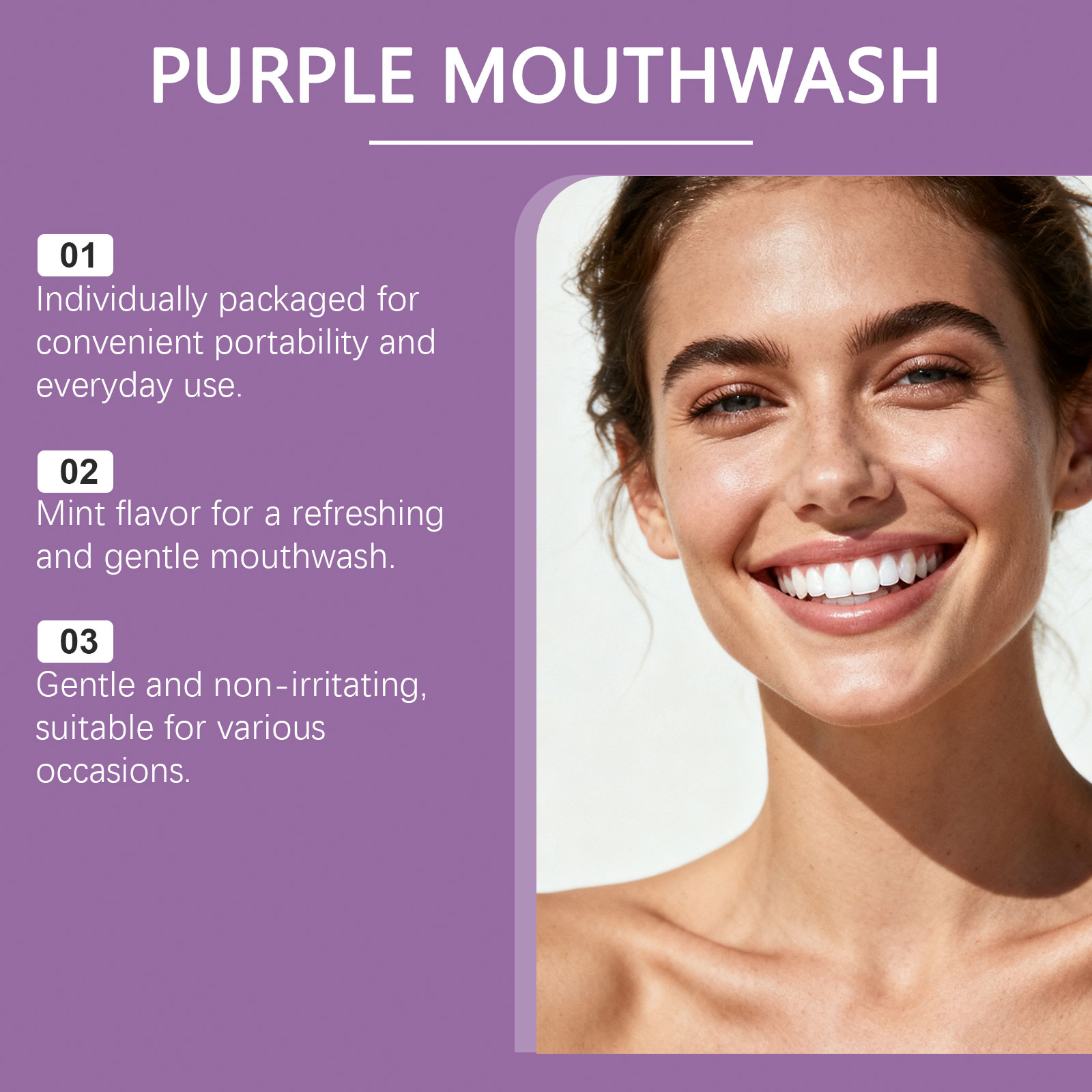 パープルマウスウォッシュストリップ 歯茎の健康をサポート 穏 - Teeth Whitening Promotion のレビューと価格