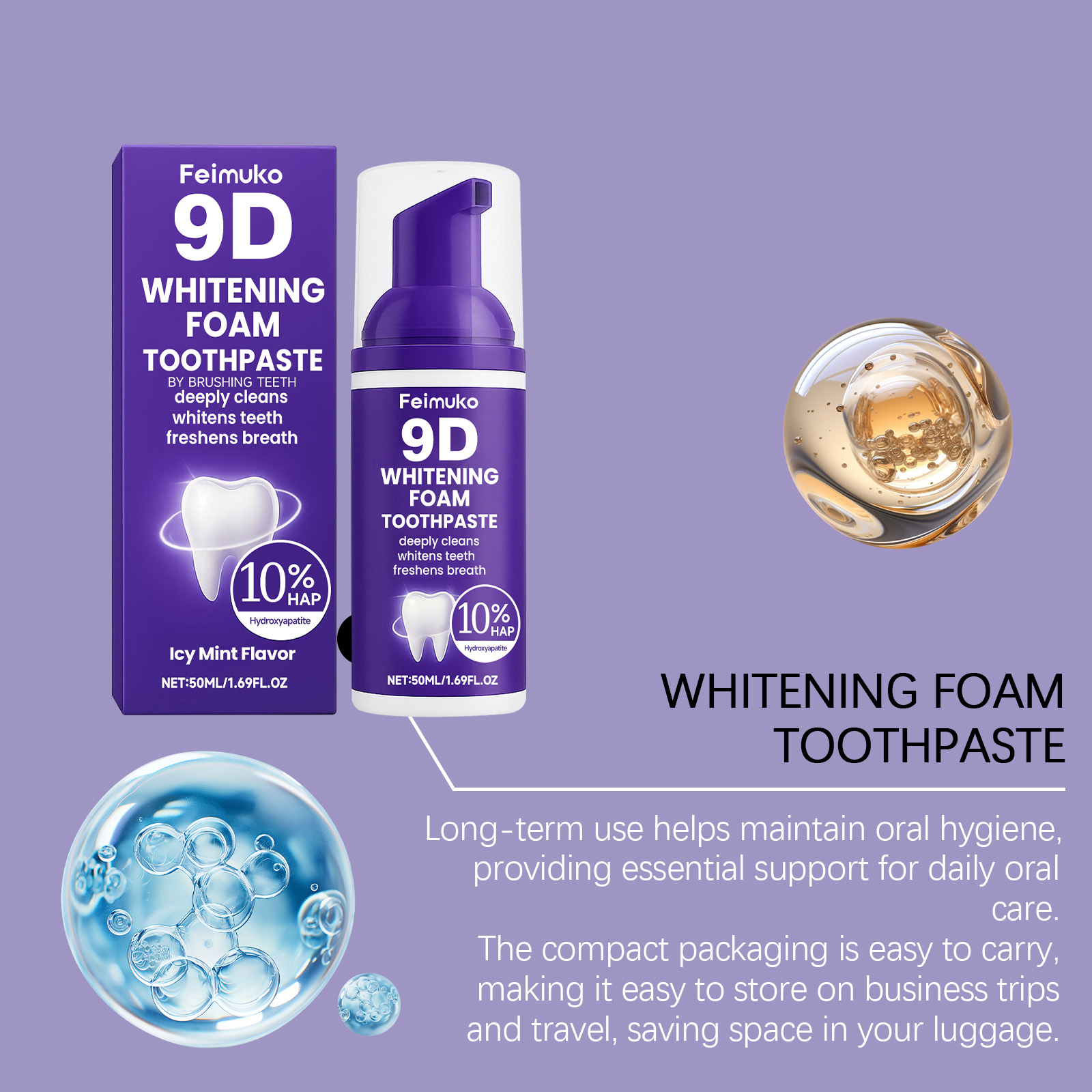 ホワイトニング歯磨きムース 歯の深い汚れを除去 歯肉保護効果 - Teeth Whitening Mousse のレビューと価格