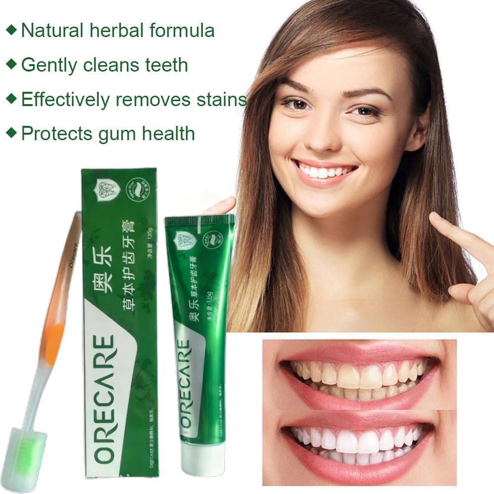 ハーブ歯磨き粉 ルイボスミント風味 歯磨き粉 歯ブラシ付き  - Teeth Whitening Mousse のレビューと価格
