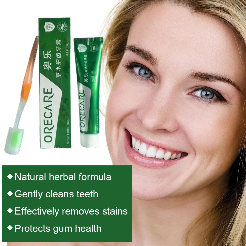 ハーブ歯磨き粉 ルイボスミント風味 歯磨き粉 歯ブラシ付き  - Teeth Whitening Mousse のレビューと価格