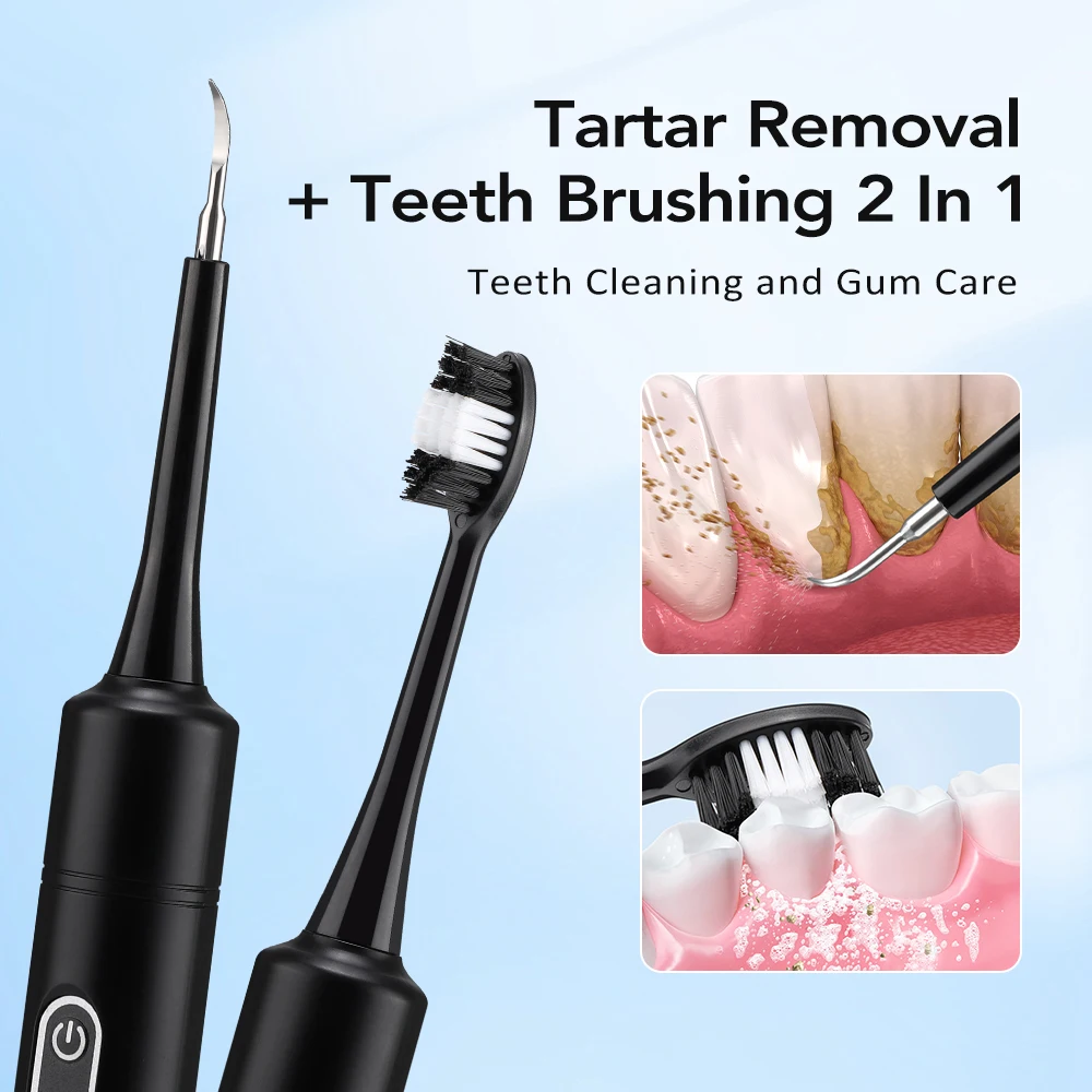 電気音波振動歯科用スケーラー歯のホワイトニング歯垢除去コーヒ - Teeth Whitening And Stain Removal のレビューと価格